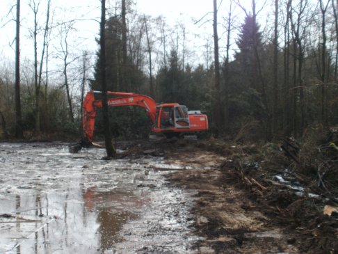 Winkelsbroek_plaggen, verlagen taluds rond vijver + afvoeren plagsel 5