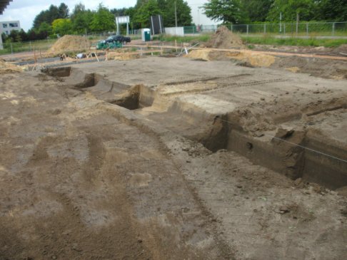 Uitgraven fundering kolommen 1