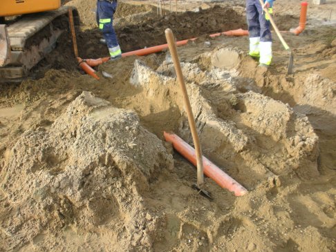Leggen rioleringsbuizen 38